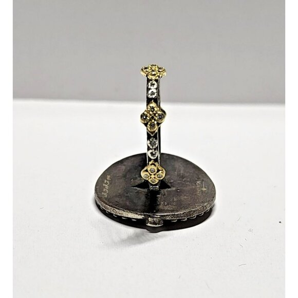 Armenta Old World 18K Gold & Silver Diamond Sapphire Ring 02742 Sz 7 – Excellent - Picture 9 of 16